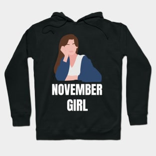 November Birthday Women November Girl Blue Hoodie